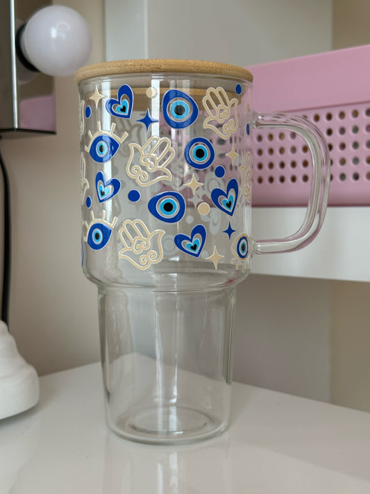 Sklenička s uchem - Evil eye