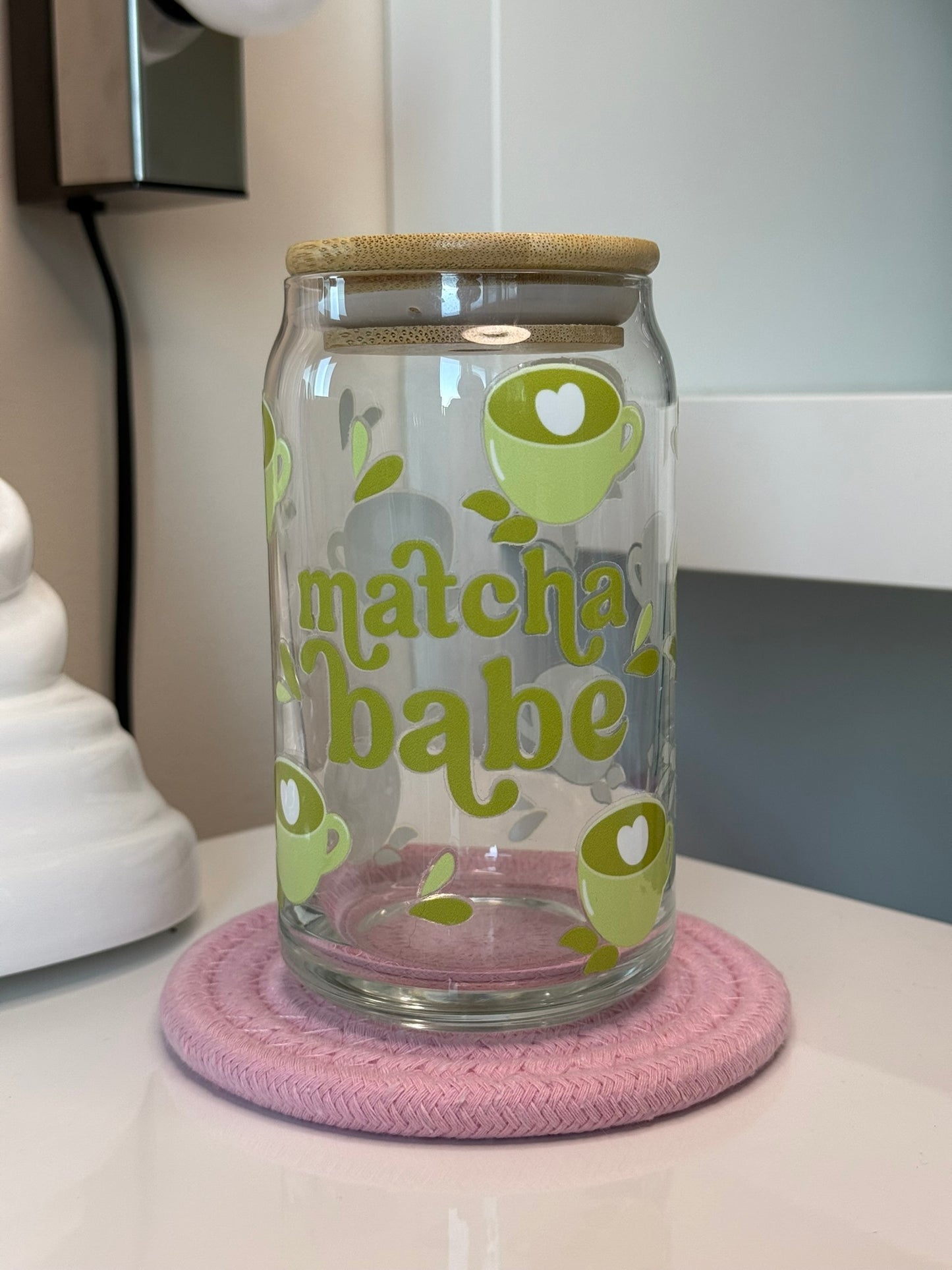 Sklenička - matcha