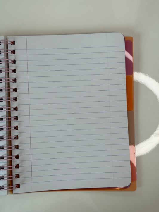 Sešit A5 – 125 listů s gumičkou / barevný přechod