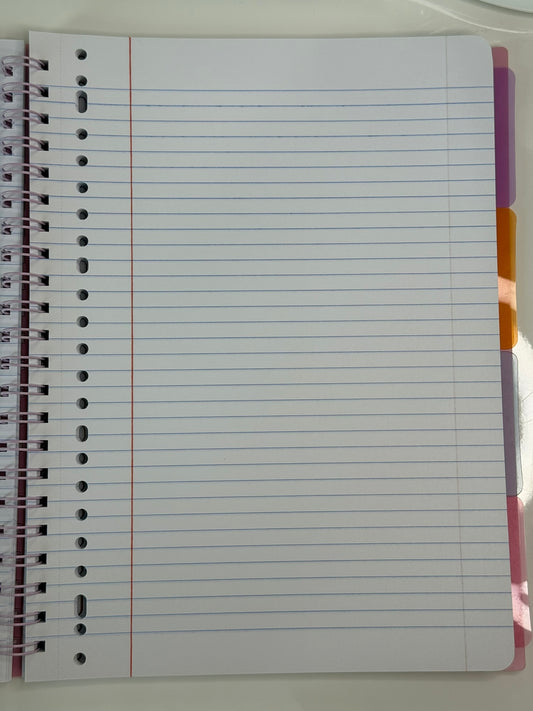 Sešit A4 – 125 listů / pastelově růžový s přechodem