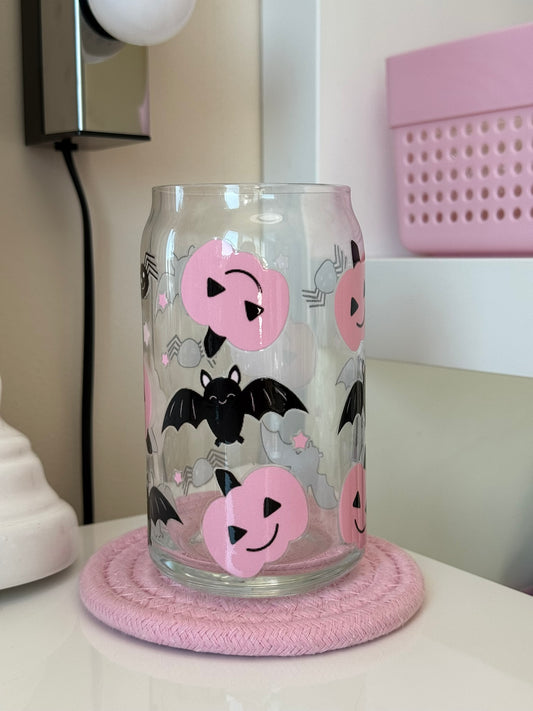 Sklenička s netopírem – Halloween edice