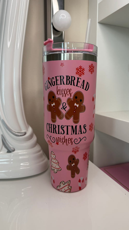 Termoláhev 1l Vánoční edice – Růžová