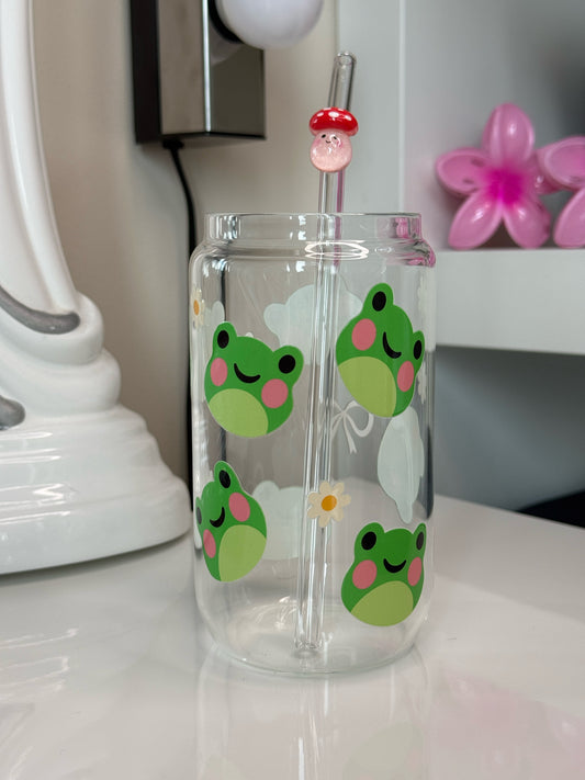 Skleněné brčko - houbička