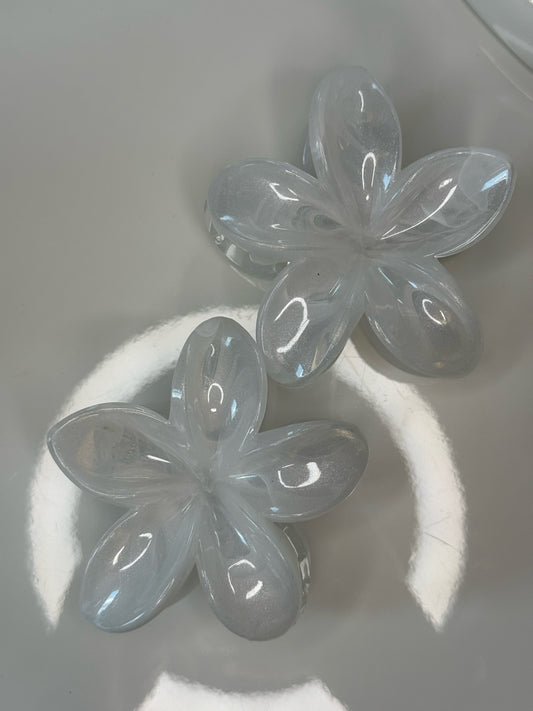 Skřipec do vlasů - Bílý 8 cm