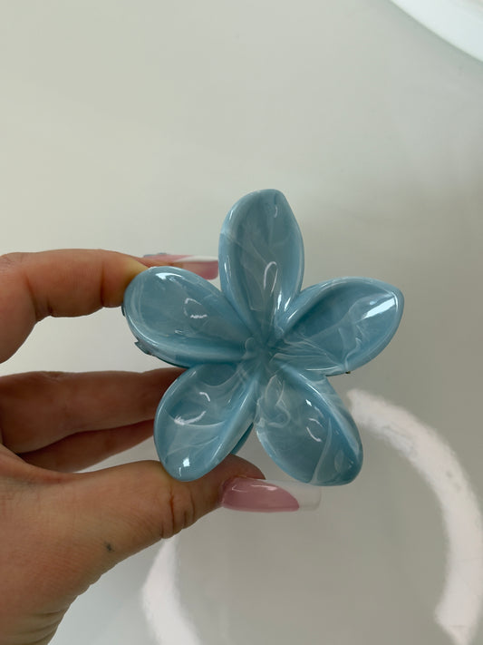 Květový skřipec - modrobílý mramorový 8cm