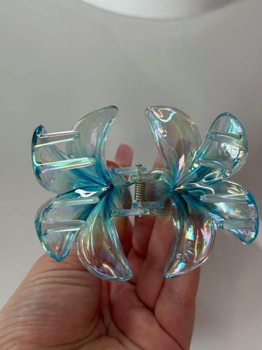 Květový skřipec - průhledný modrý