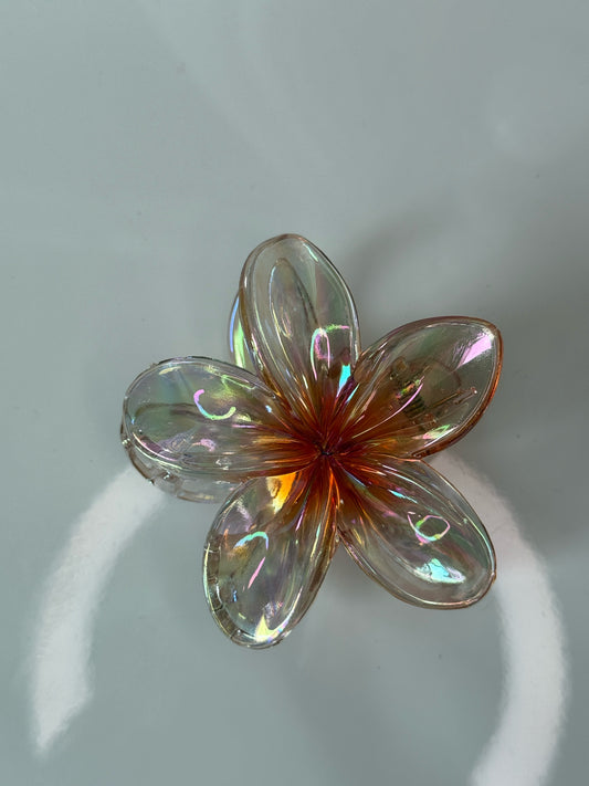 Květový skřipec - průhledný oranžový