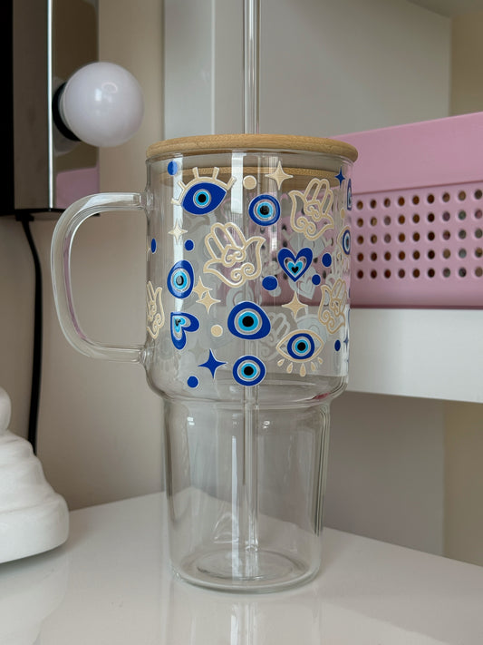 Sklenička s uchem - Evil eye