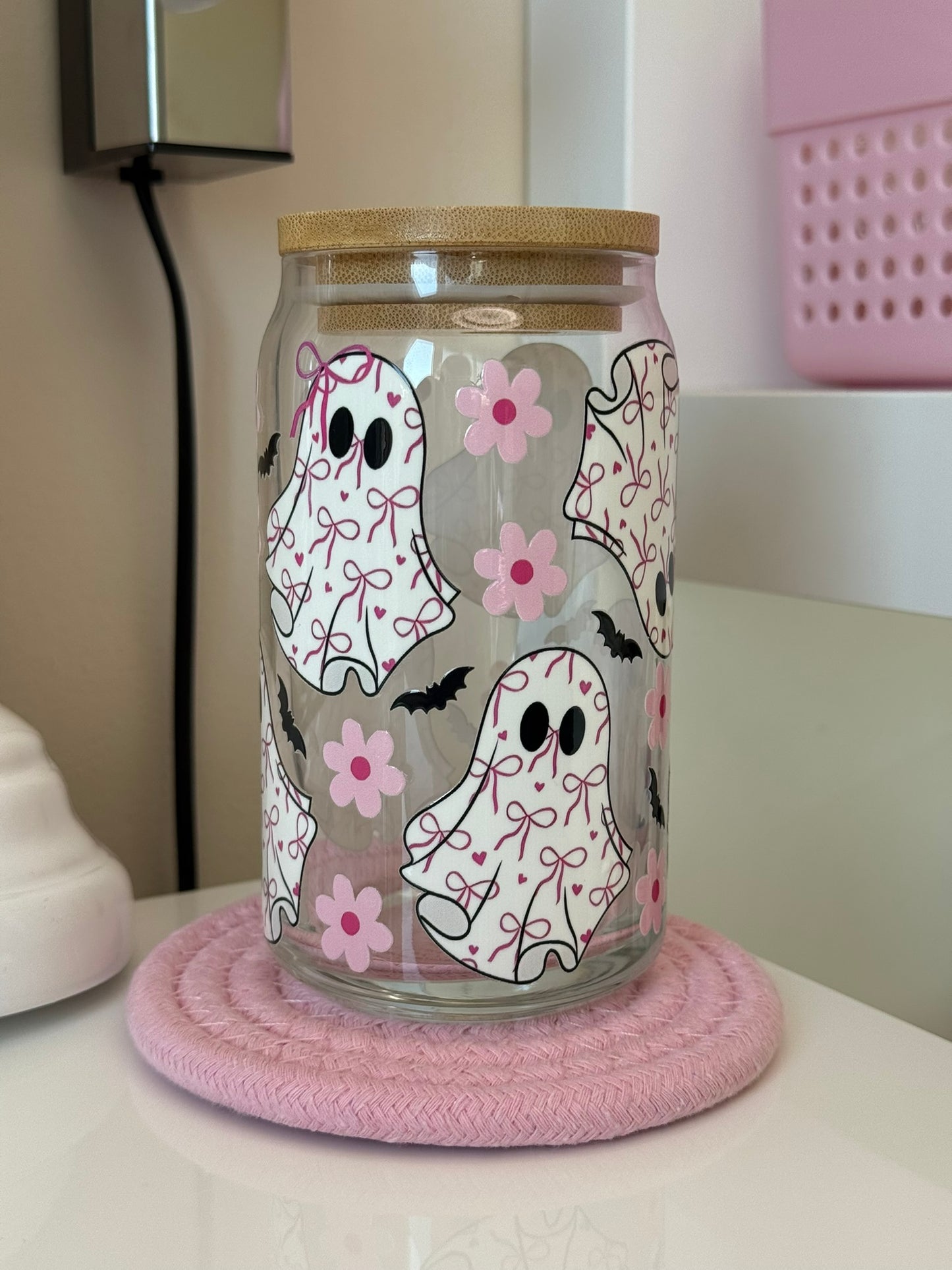 Sklenička s duchem – Halloween edice