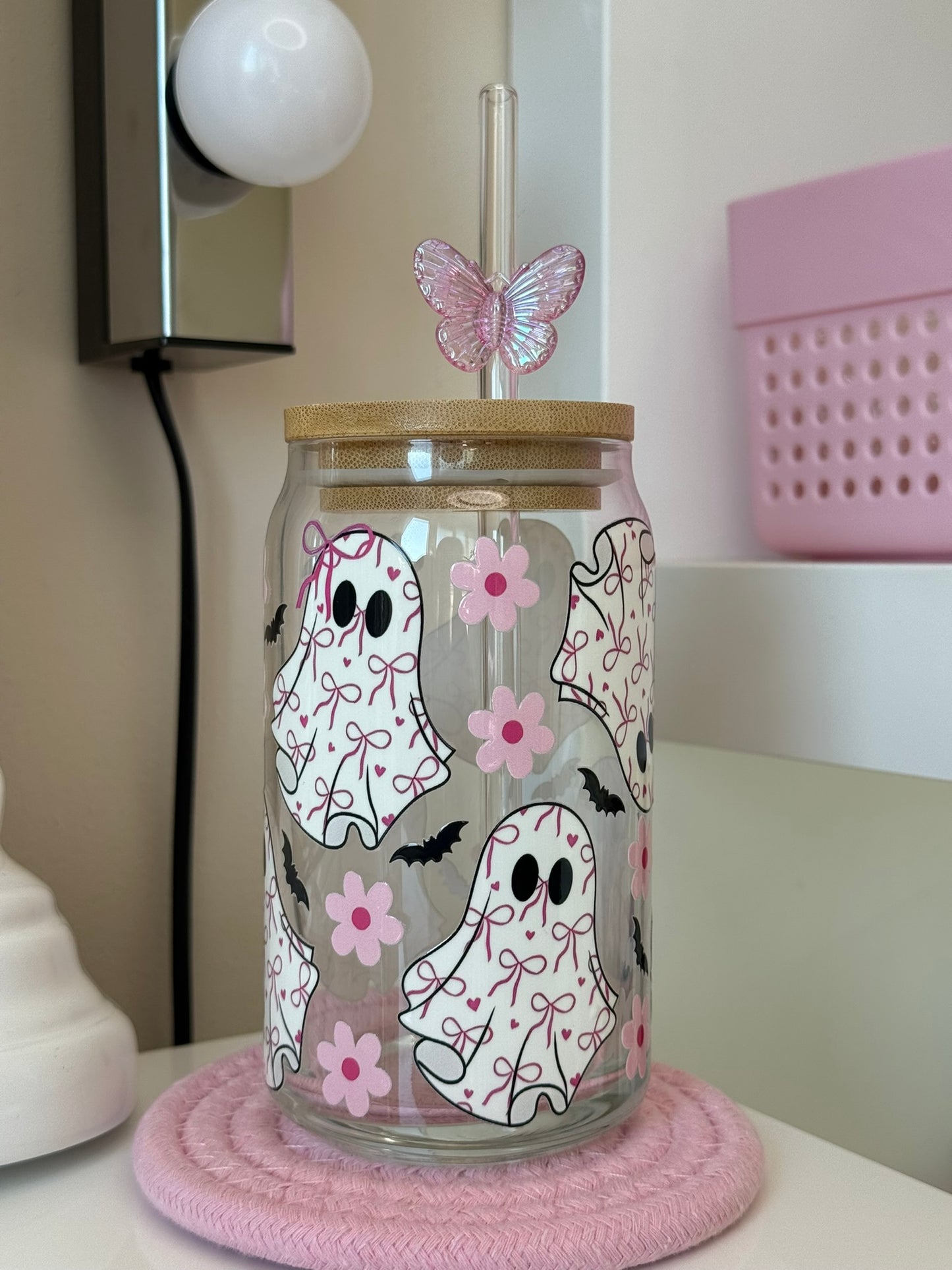 Sklenička s duchem – Halloween edice