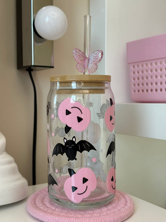 Sklenička s netopírem – Halloween edice